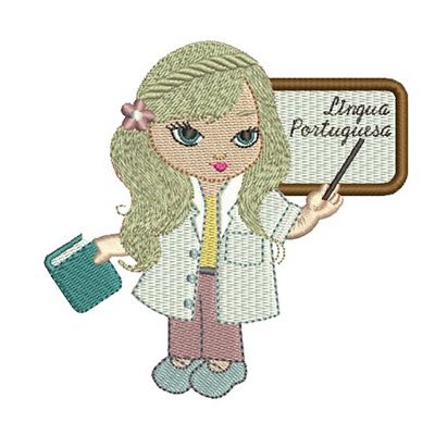 Matriz de matriz Matriz De Bordado Professora De Português